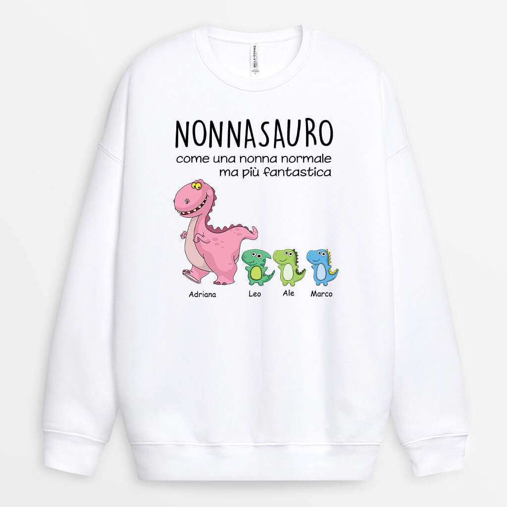 0009WOT1 Regali Caratteristici Felpa Dinosauri Mamma Nonna
