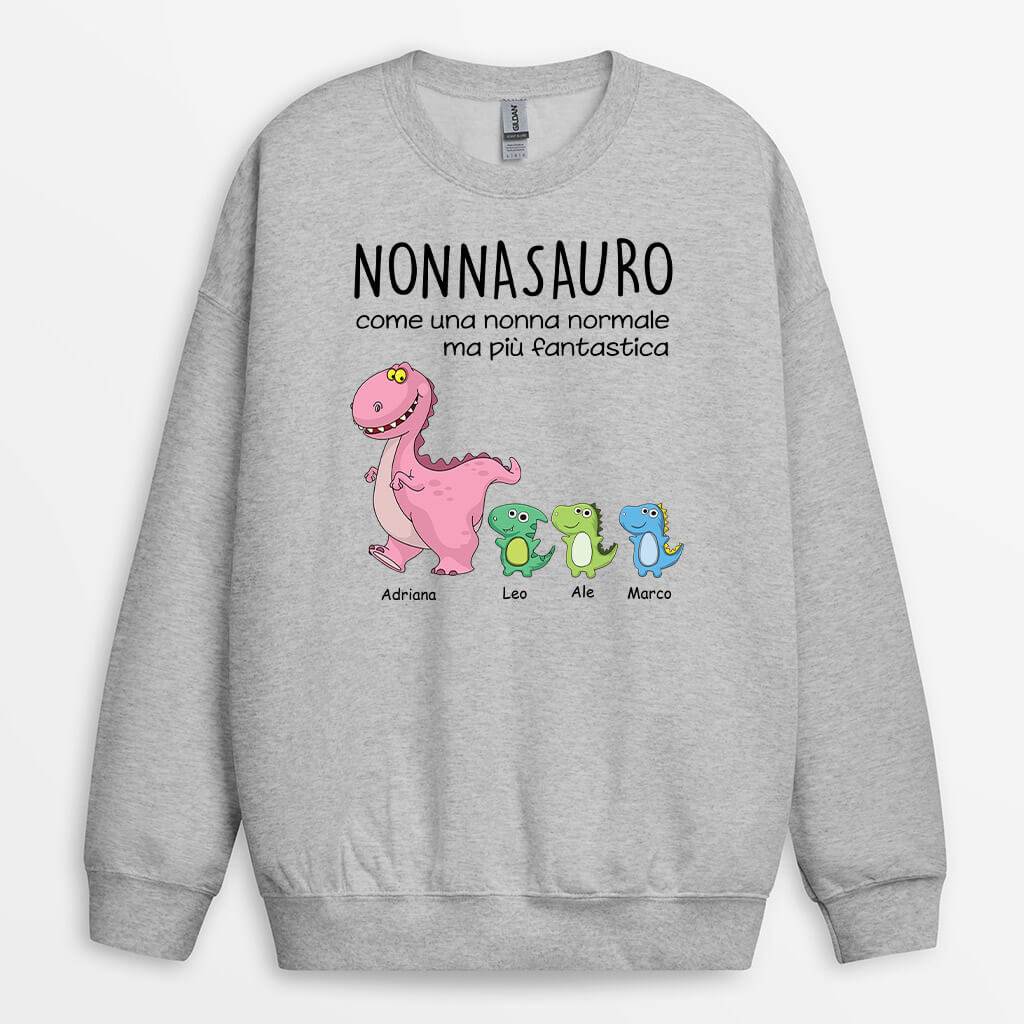0009WOT2 Regali Caratteristici Felpa Dinosauri Mamma Nonna