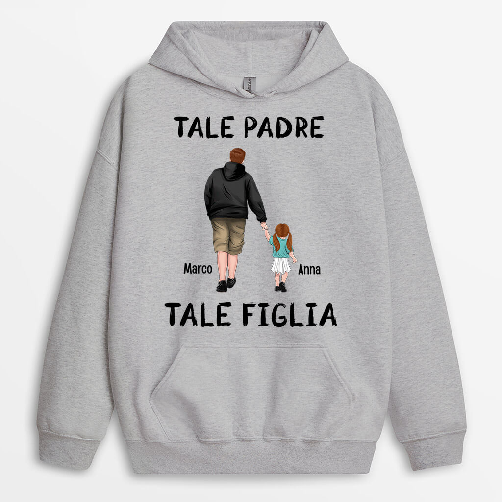0061HOT1 Regali Personalizzati FelpaConCappuccio Ragazzo Padre