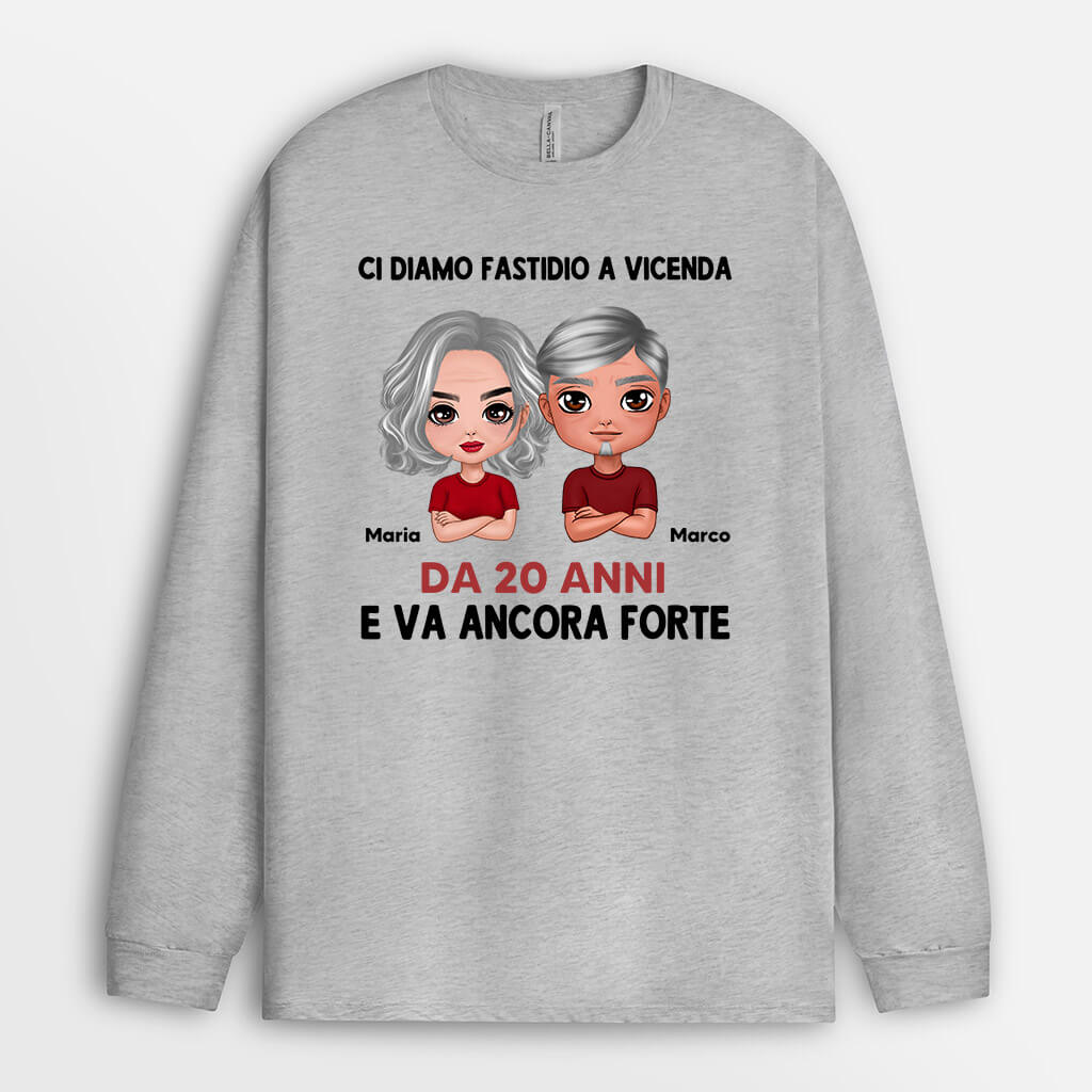 0231NOT2 Presenti Personalizzati T shirtManicheLunghe Mamma Papa