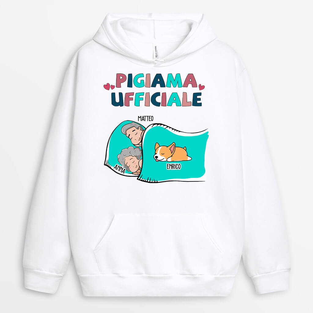 0553HOT2 Regali Personalizzato FelpaConCappuccio Cani Amantideicani Natale