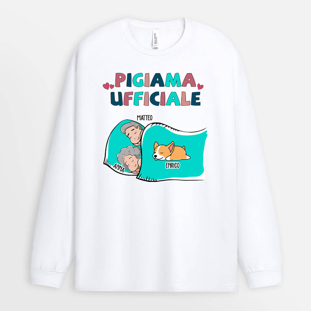 0553NOT2 Regali Personalizzato T shirtManicheLunghe Cani Amantideicani Natale