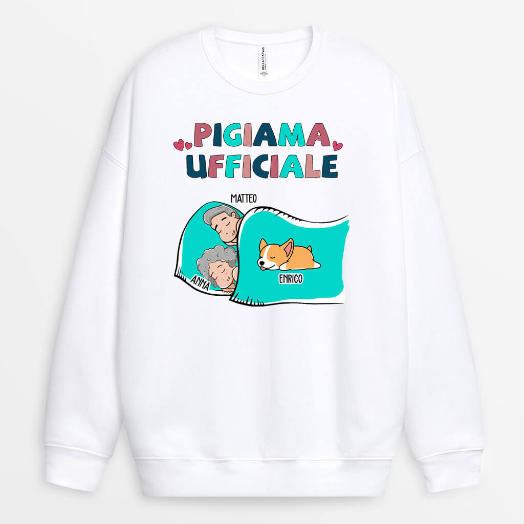 0553WOT2 Regali Personalizzato Felpa Cani Amantideicani Natale