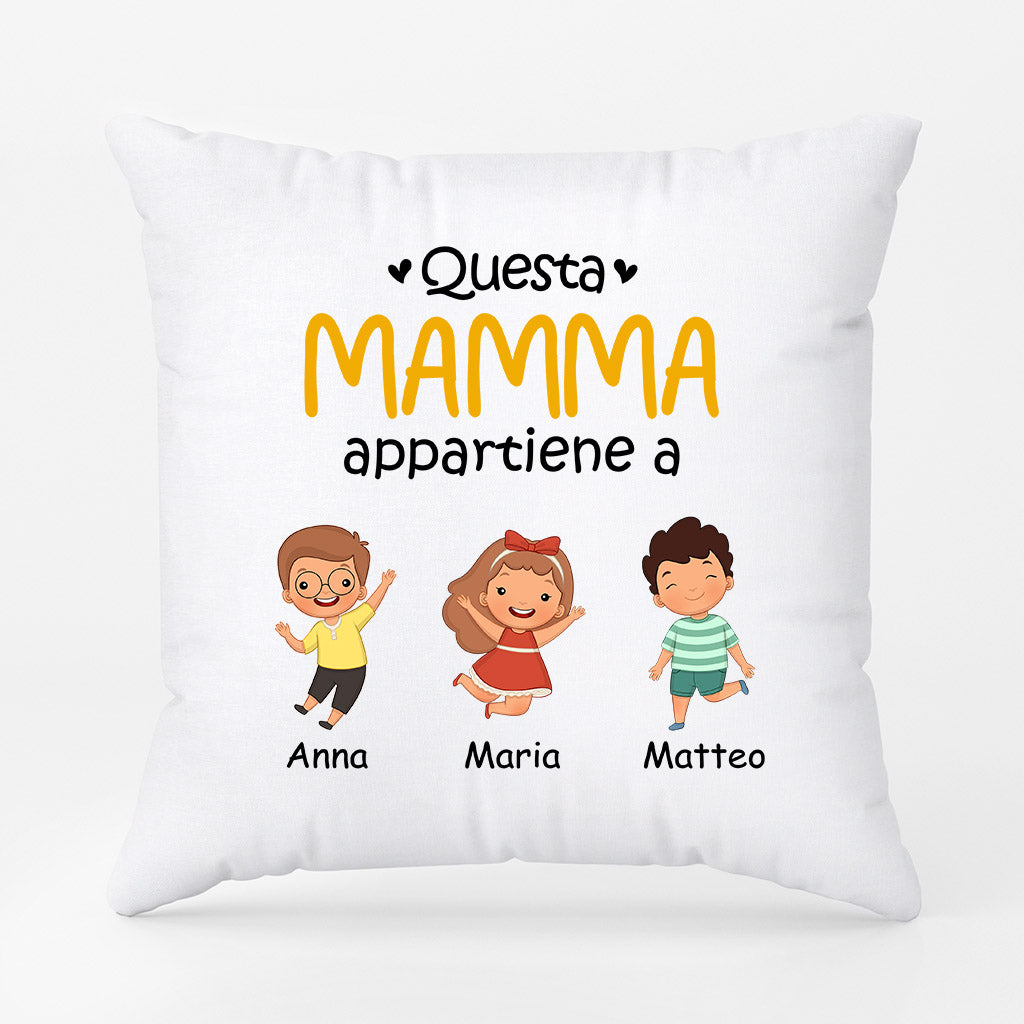 0865AOT1 Regali personalizzati Cuscino mamma nonna