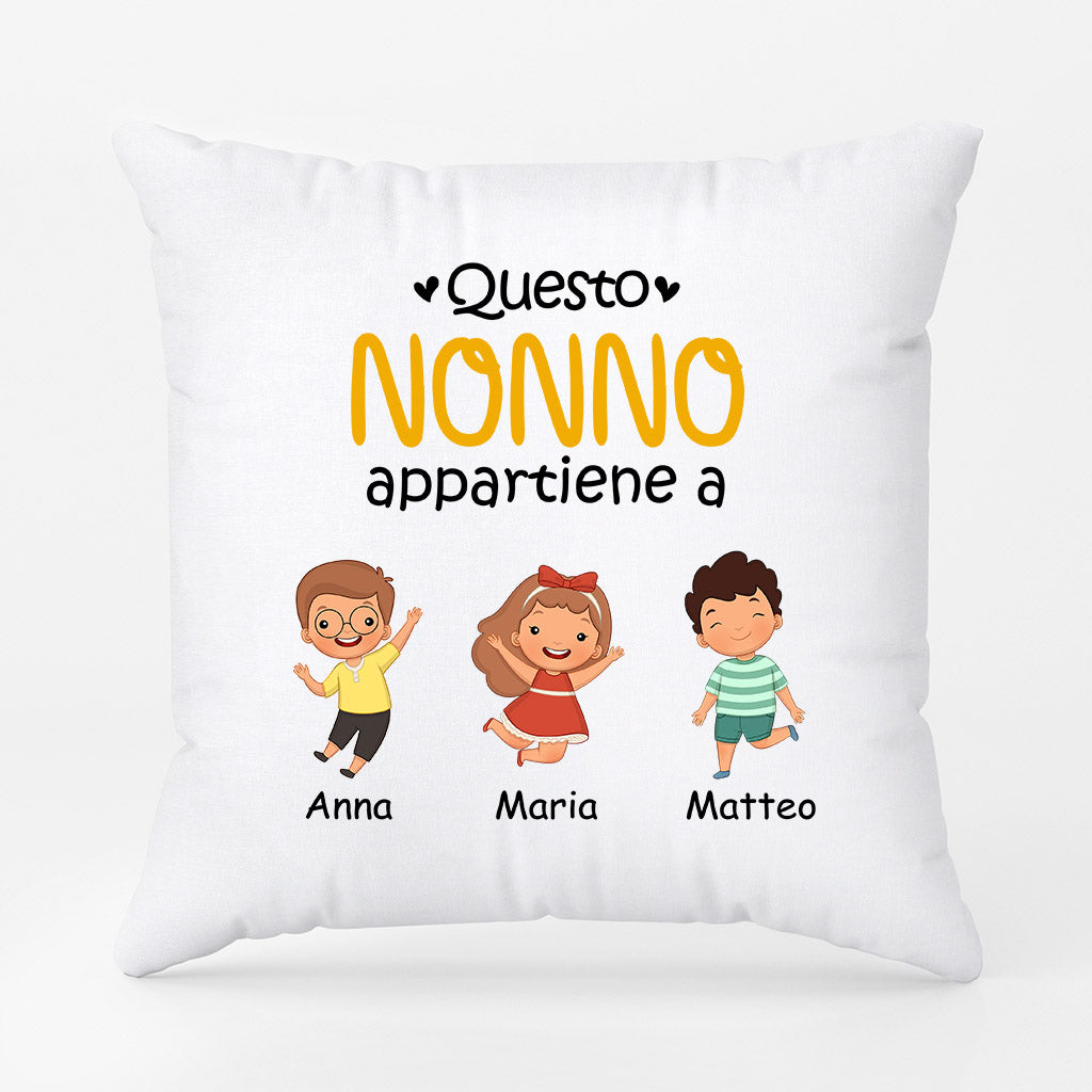 0865POT2 Regali personalizzati Cuscino papa nonno