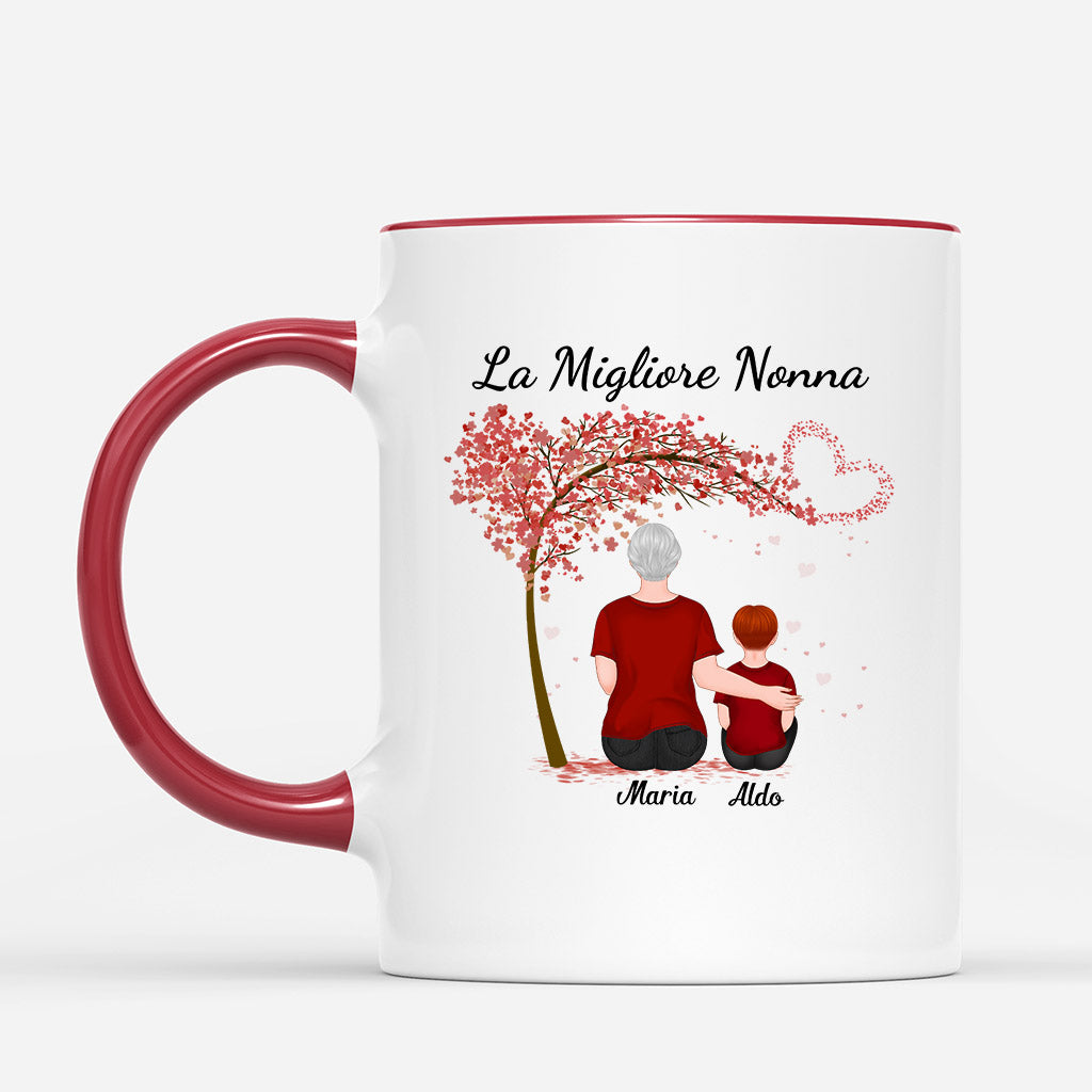 0871MOT2 Regali personalizzati tazza figli nipoti mamma nonna