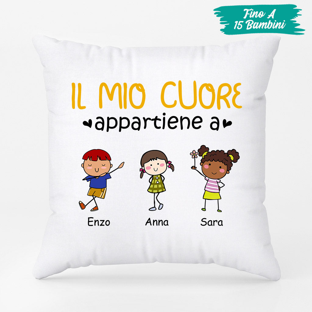 0904POT2 Regali personalizzati cuscino nipoti figli papa nonno