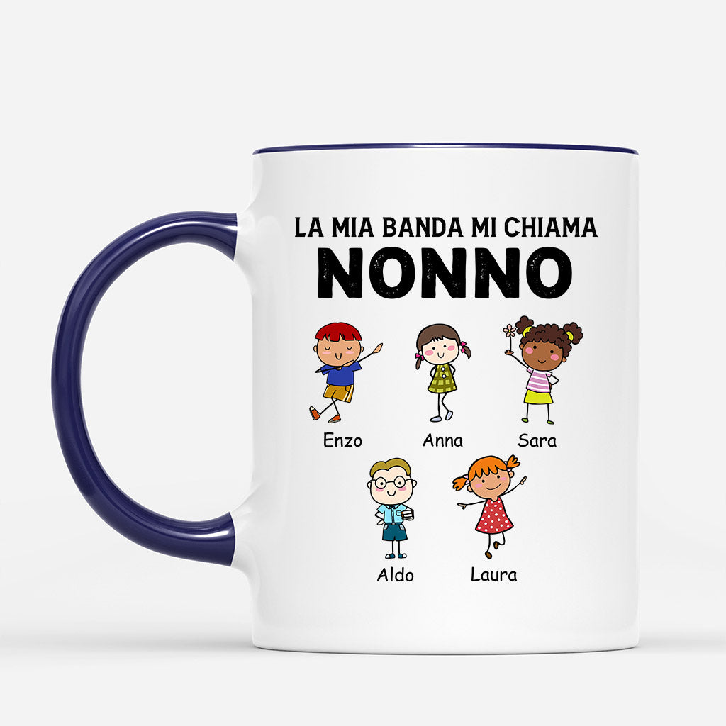 0906MOT2 Regali personalizzati tazza banda papa nonno