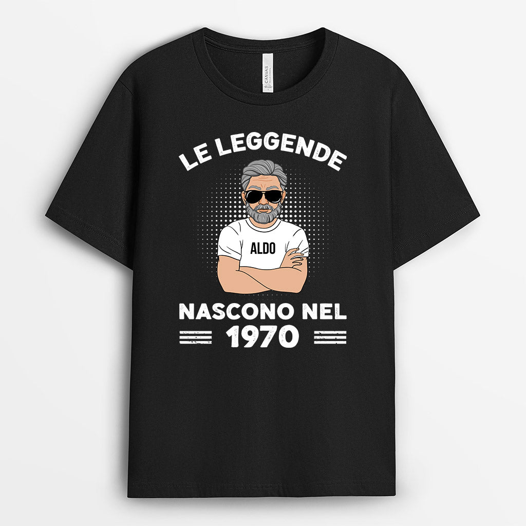 0907AOT1 Regali personalizzati magliette leggende papa