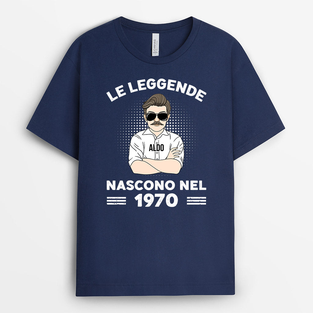 0907AOT2 Regali personalizzati magliette leggende papa