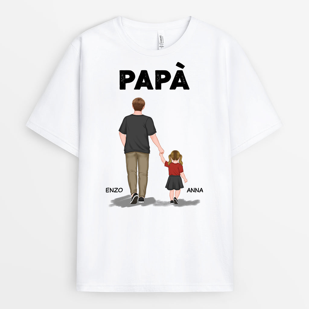 0909AOT1 Regali personalizzati maglietta nipoti figli papa nonno