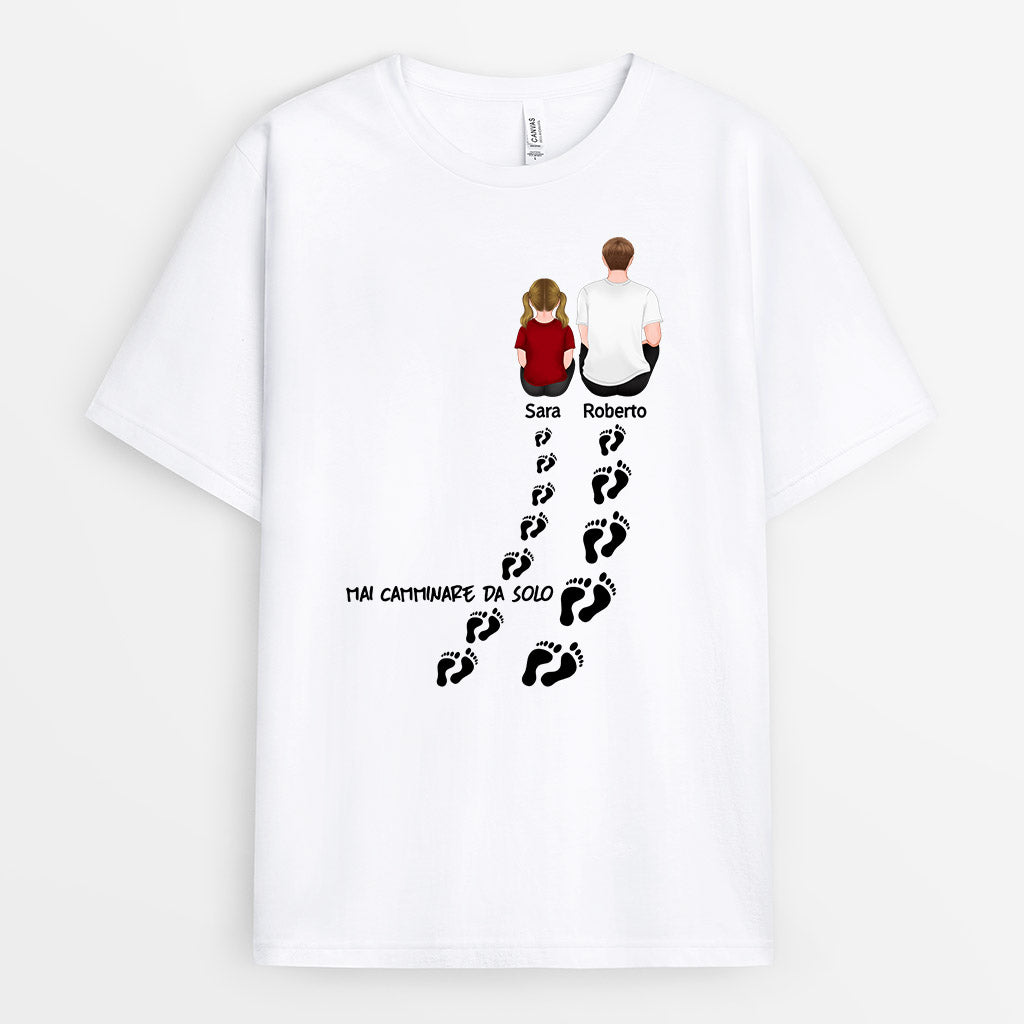 0925AOT1 Regali personalizzati maglietta figli papa