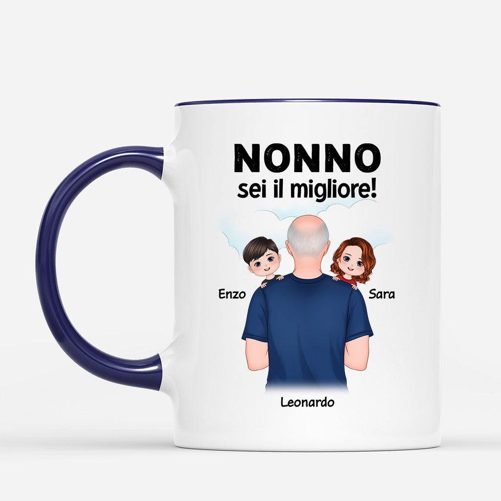 0926MOT2 Regali personalizzati tazza papa figli papa nonno