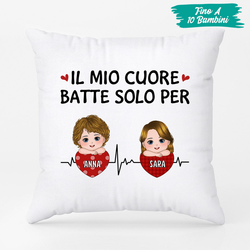 0928POT2 Regali personalizzati cuscino bambini mamma papa nonna nonno