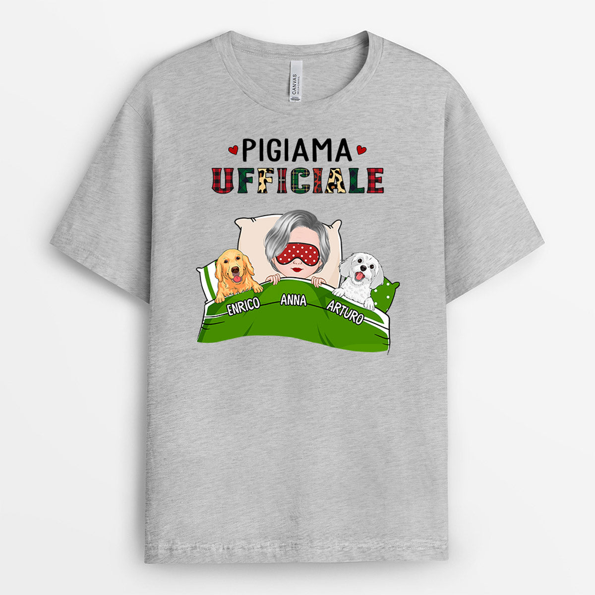 0934AOT2 Regali personalizzati magliette papa cane amanti dei cani