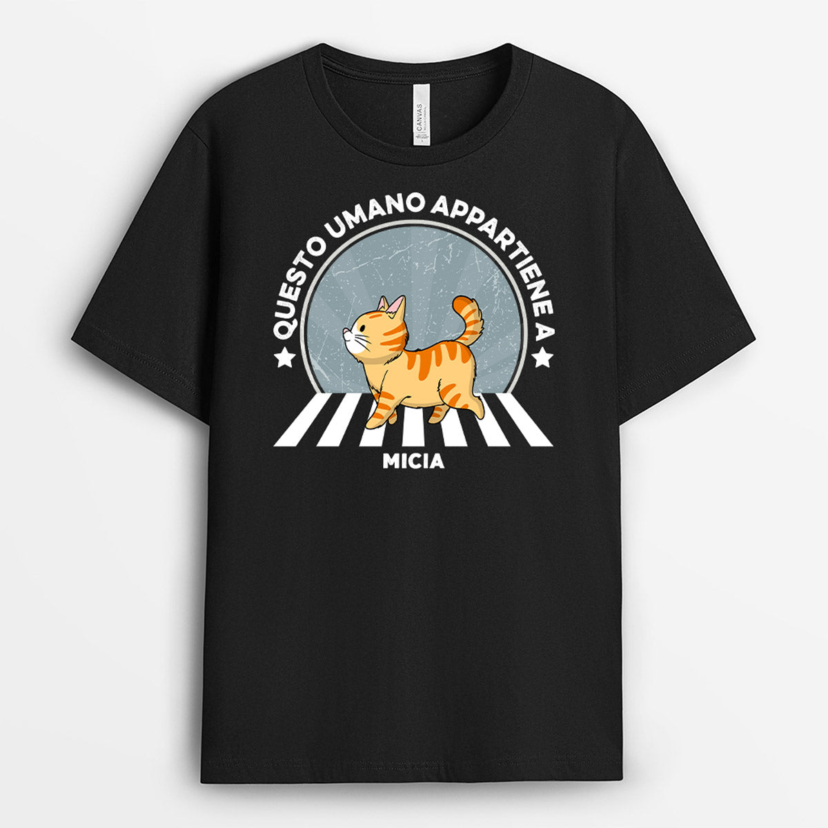 0936AOT1 Regali personalizzati maglietta gatto amanti dei gatti