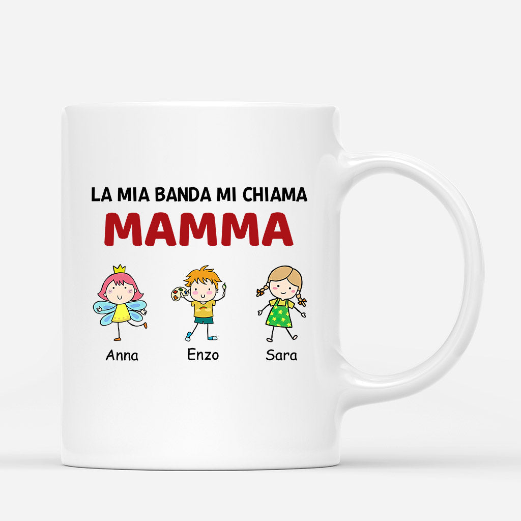 Tazza La Mia Banda Mi Chiama Mamma/Nonna Personalizzata - Mondo Regalo