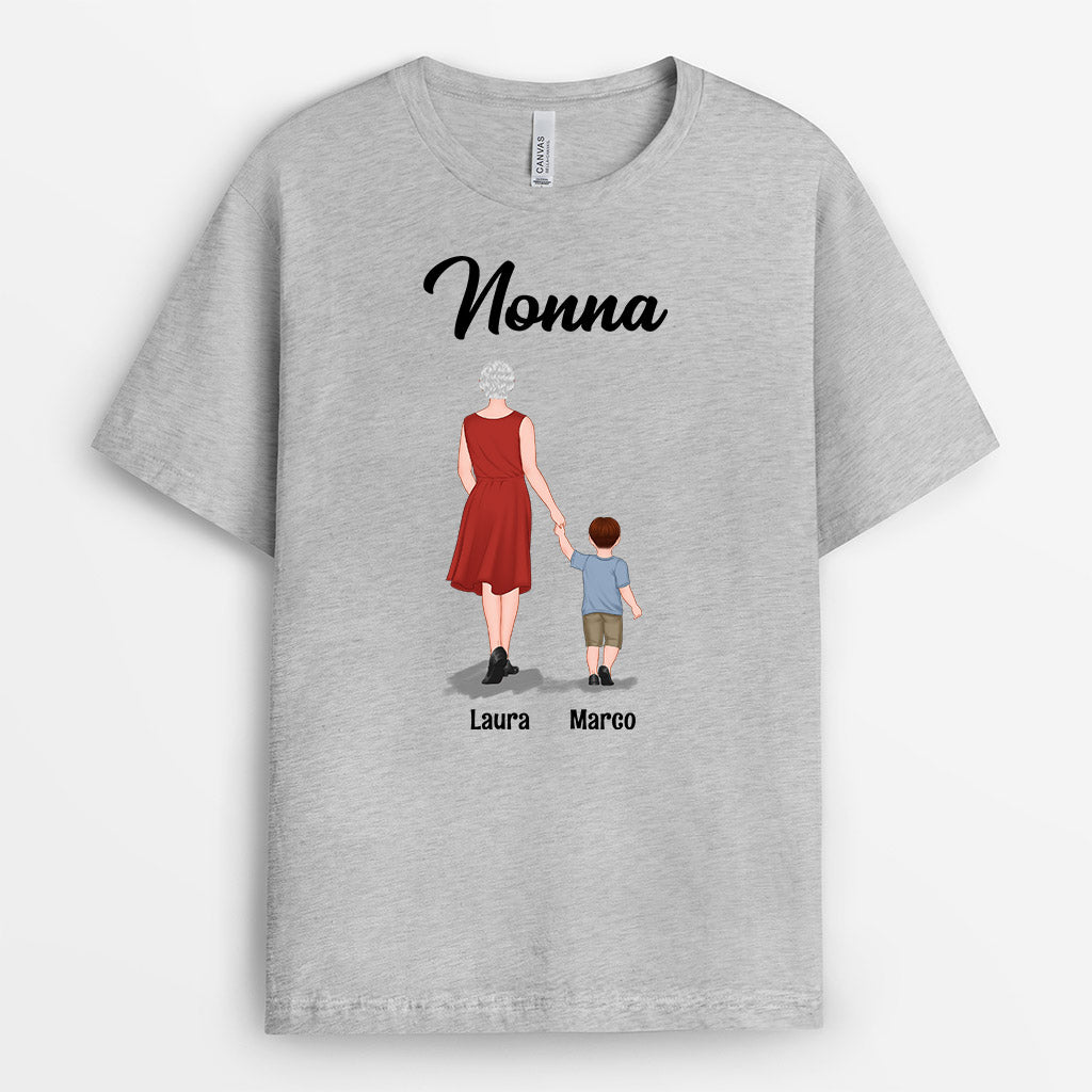 0957AOT2 Cadeau Personnalise T shirt Maman Mamie