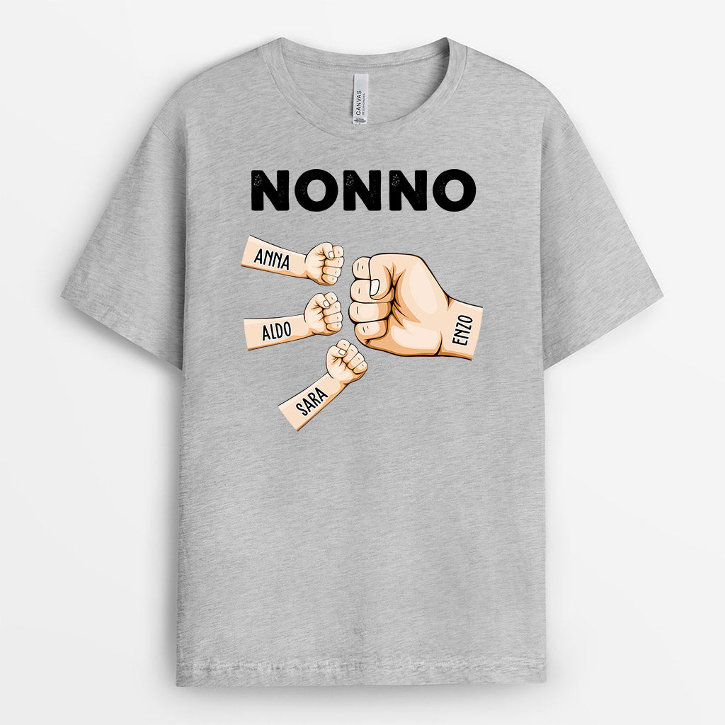 0958AOT2 Regali personalizzati magliette papa nonno