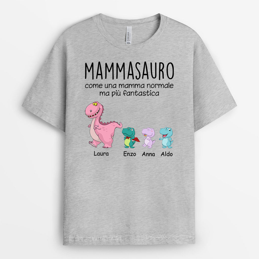 0967AOT1 Regali personalizzati magliette dinosauri mamma nonna