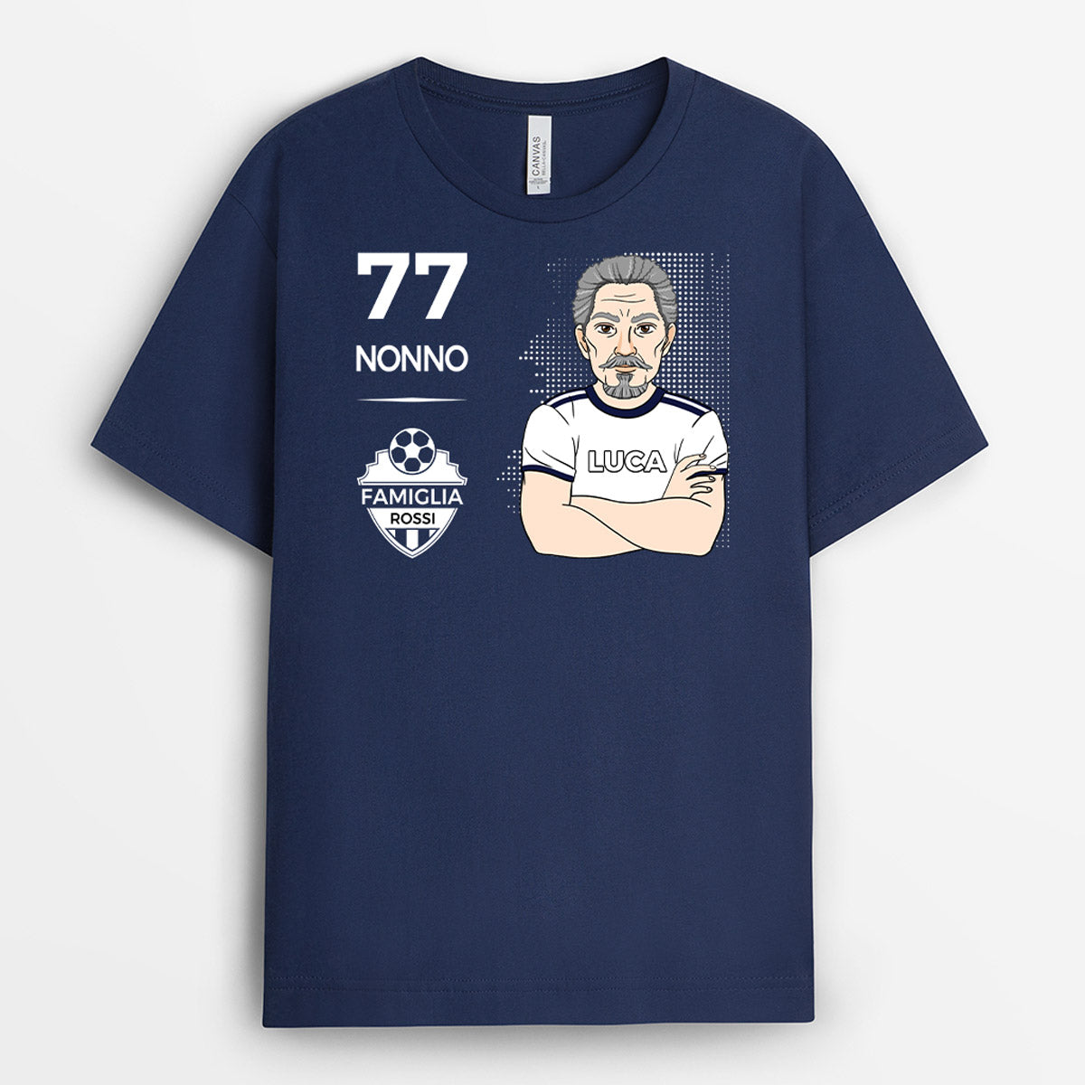 1009AOT2 Regali personalizzati maglietta calcio papa