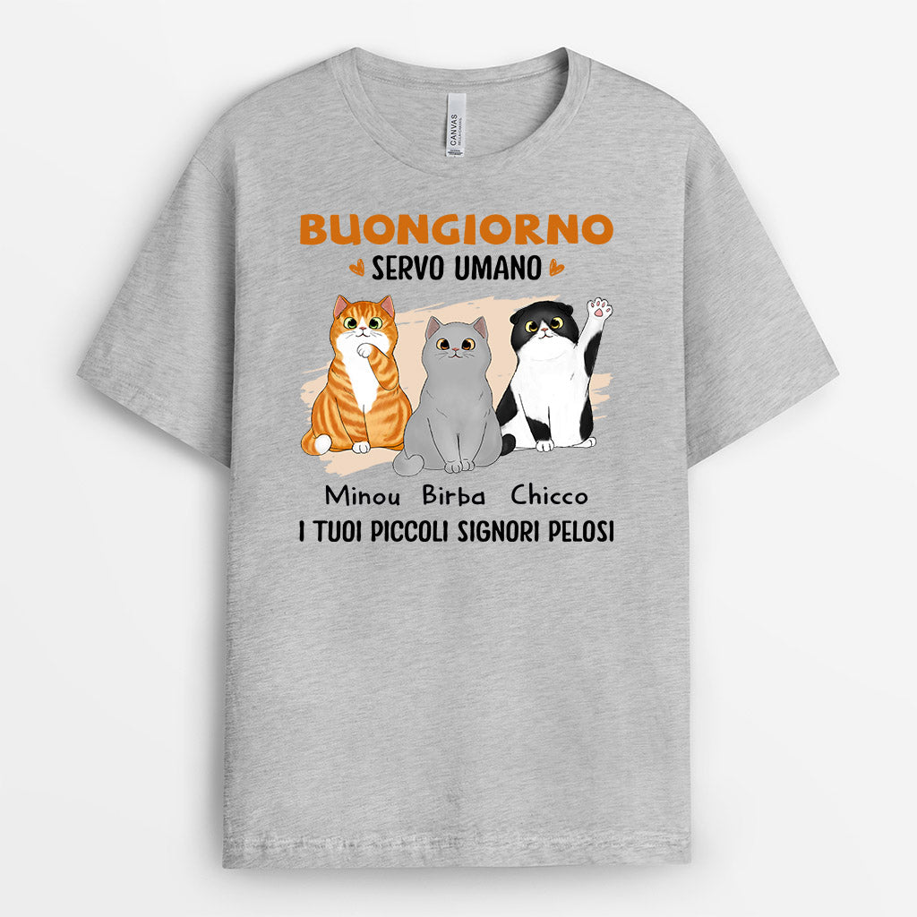 1023AOT2 Regali personalizzati maglietta gatti amanti dei gatti