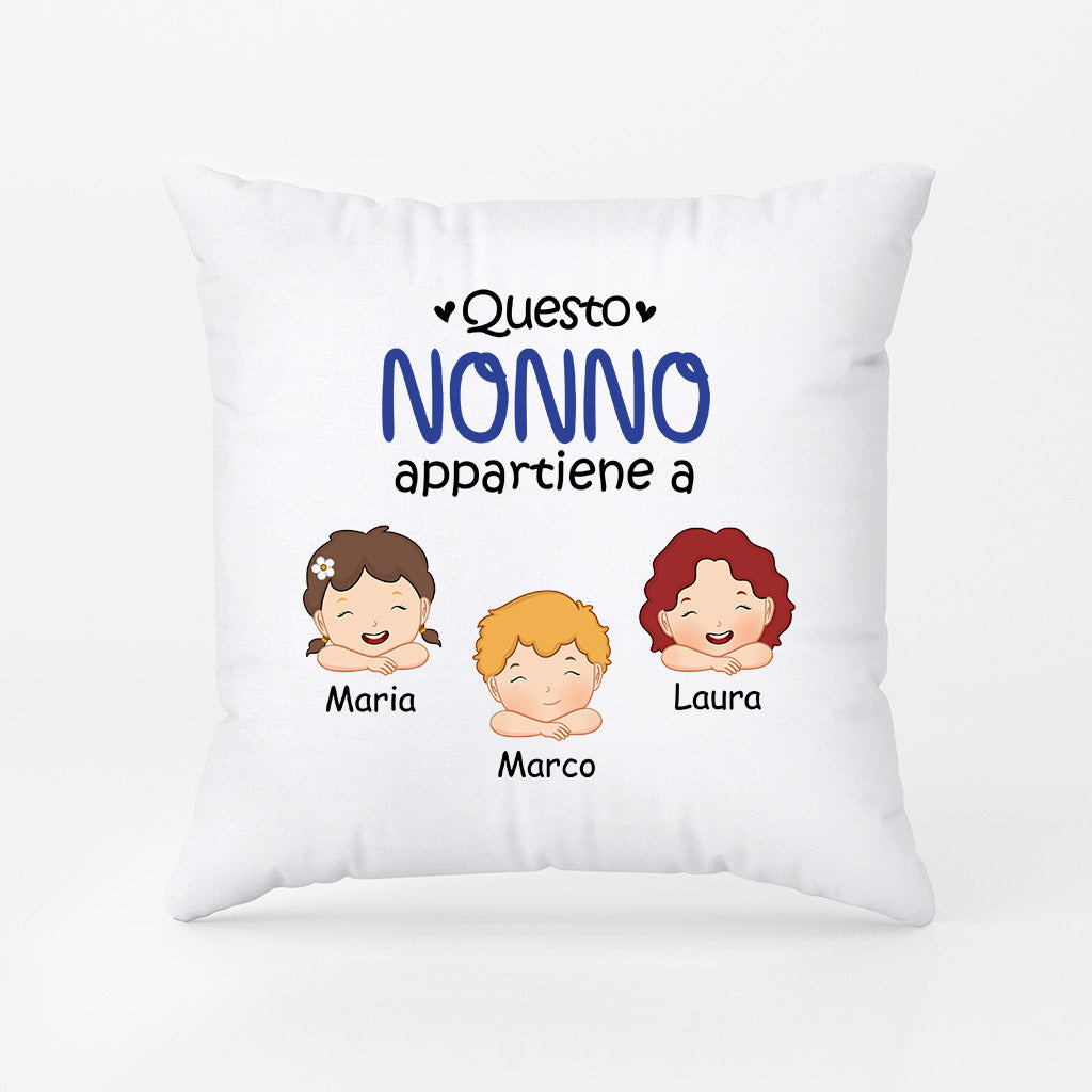 1025POT2 Regali personalizzati Cuscino papa nonno