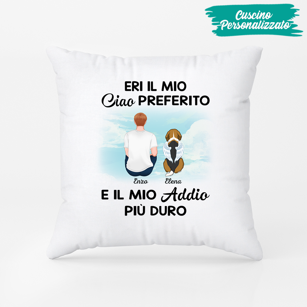 1028POT2 Regali personalizzati Cuscino cane commemorativo amanti dei cani