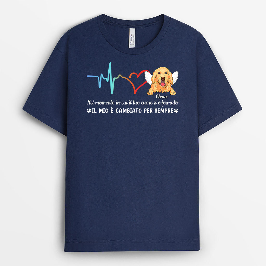 1033AOT1 Regali personalizzati maglietta cane commemorativo amanti dei cani