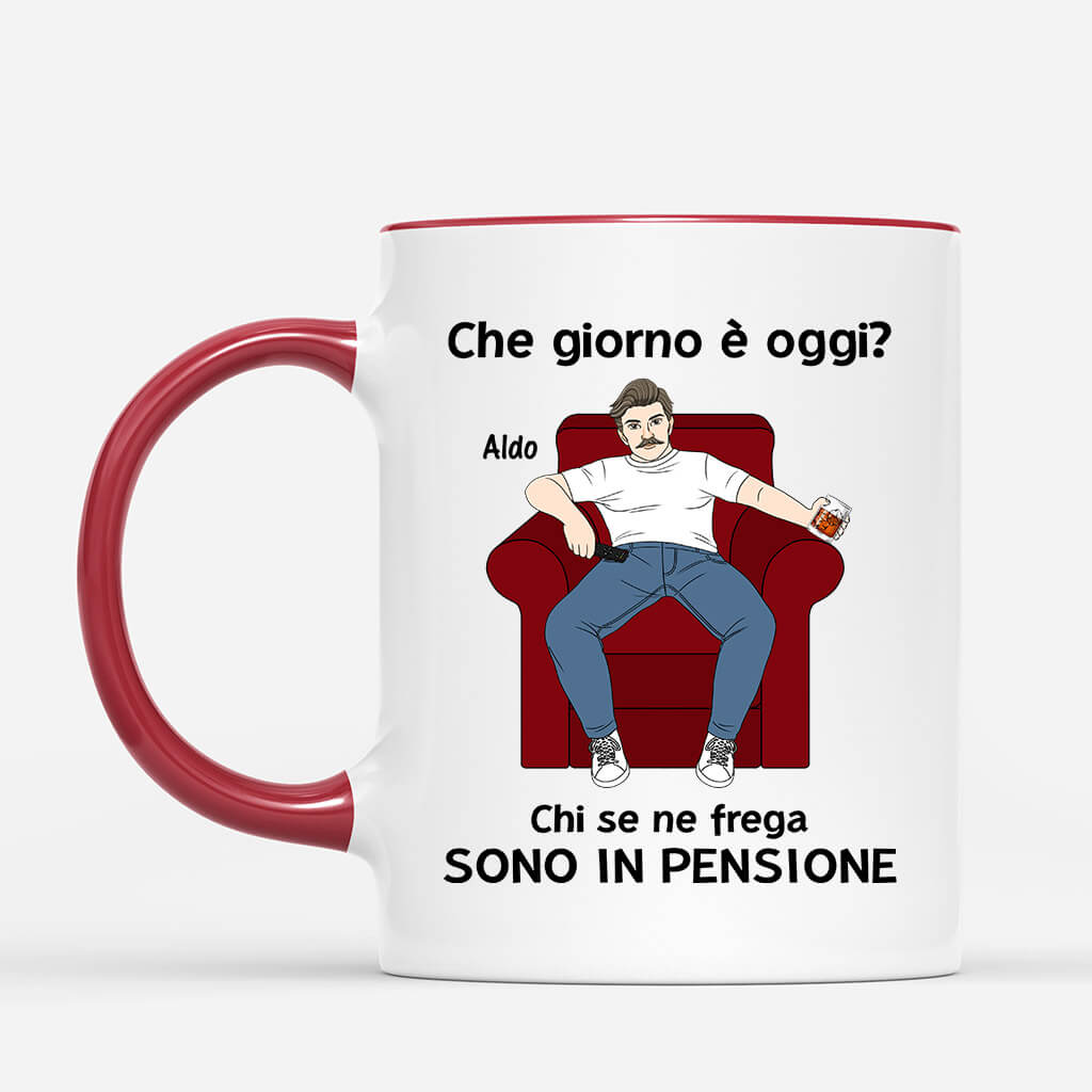 1039MOT2 Regali personalizzati tazza pensione papa