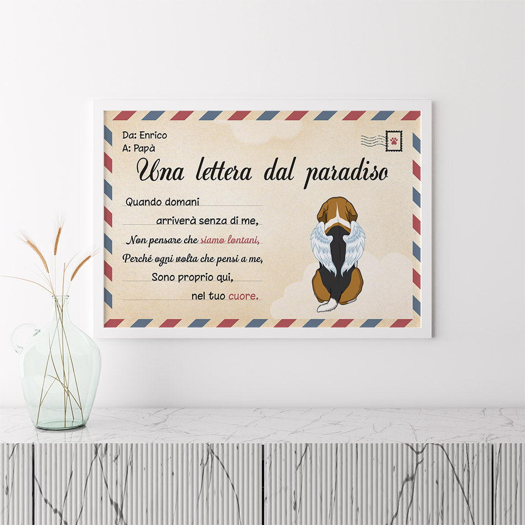 1042SOT3 Regali personalizzati poster cane amanti dei can