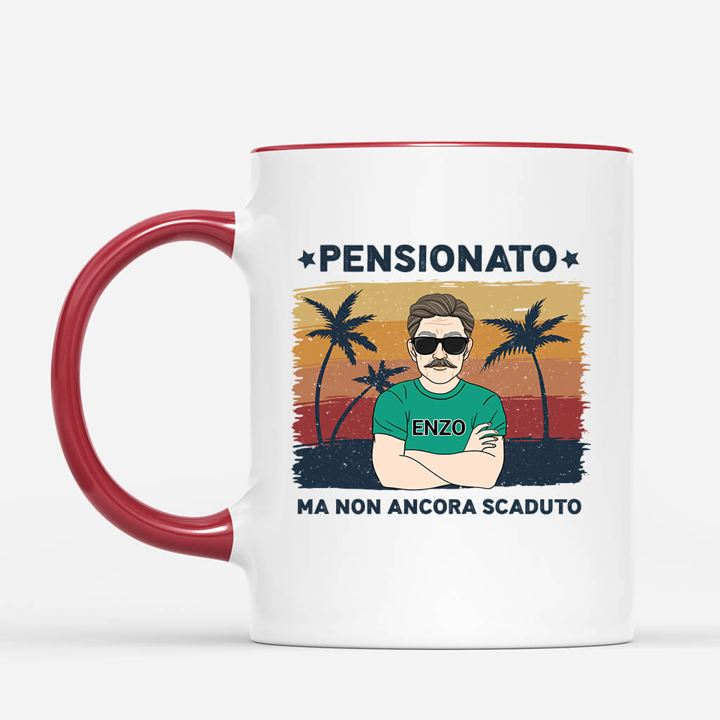 1045MOT1 Regali personalizzati tazza uomo pensionato papa
