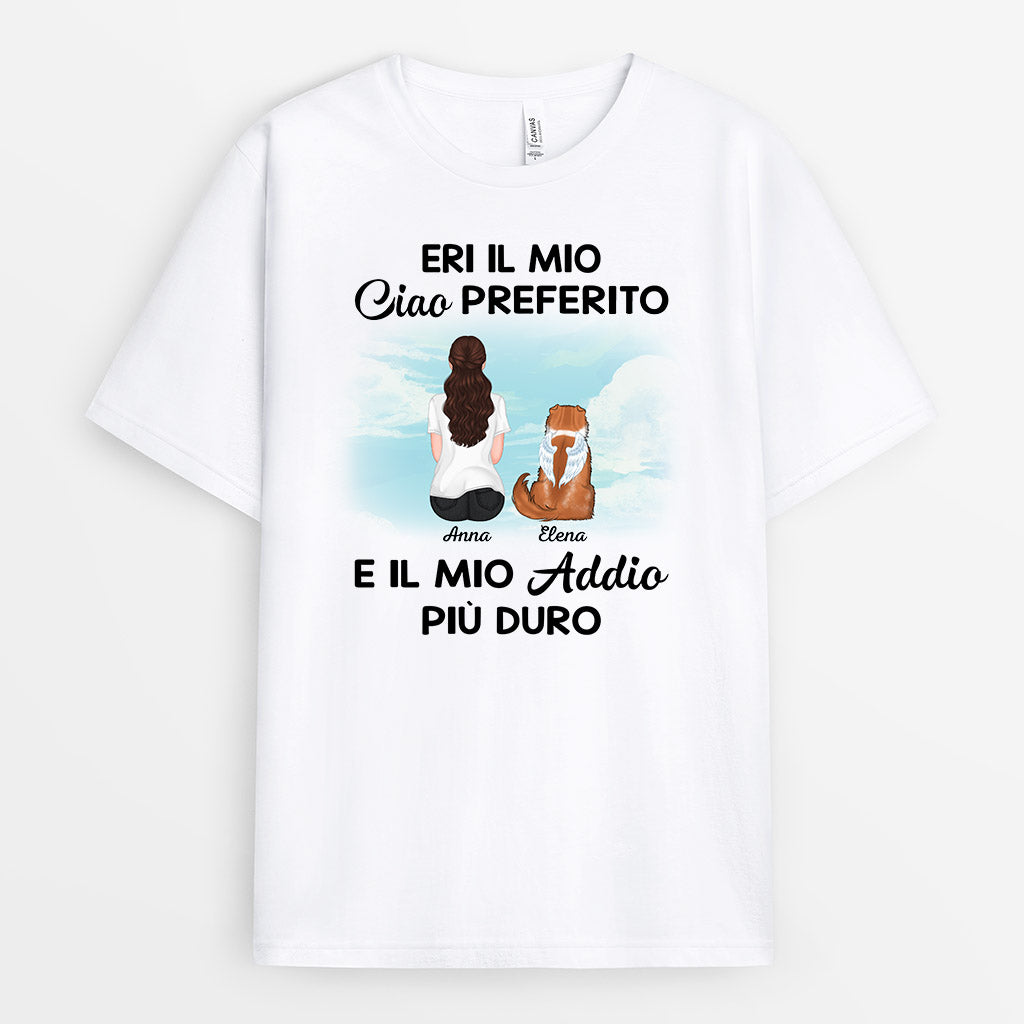 1052AOT1 Regali personalizzati maglietta cane commemorativo amanti dei cani