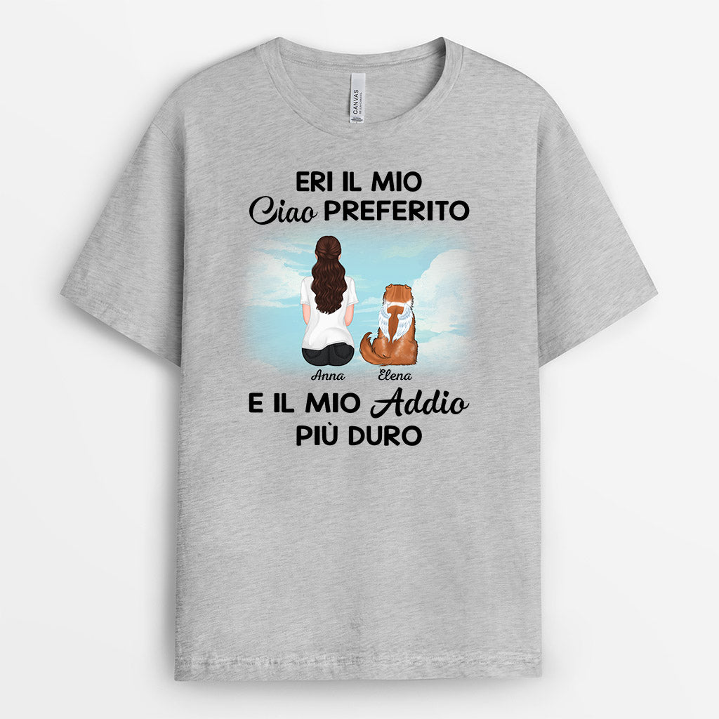 1052AOT2 Regali personalizzati maglietta cane commemorativo amanti dei cani