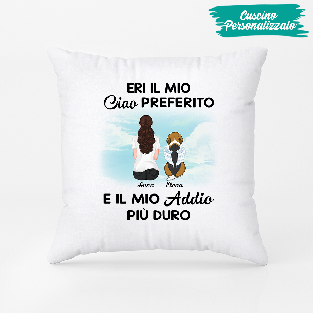 1052POT2 Regali personalizzati Cuscino cane commemorativo amanti dei cani