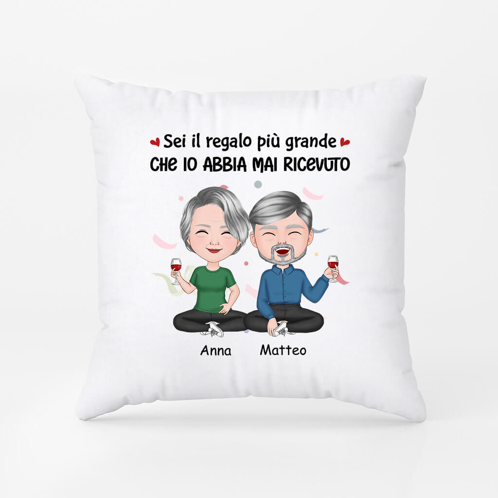 1061POT2 Regali personalizzati cuscini compleanno regalo coppie amanti
