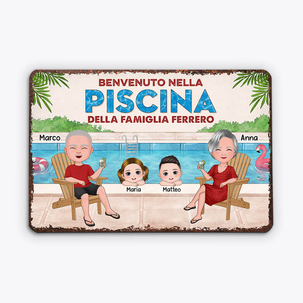 1078EOT2 Regali personalizzati cartello in metallo piscina bambini famiglia_33d98df3 50e9 4dcb badd e5d3c0914d03