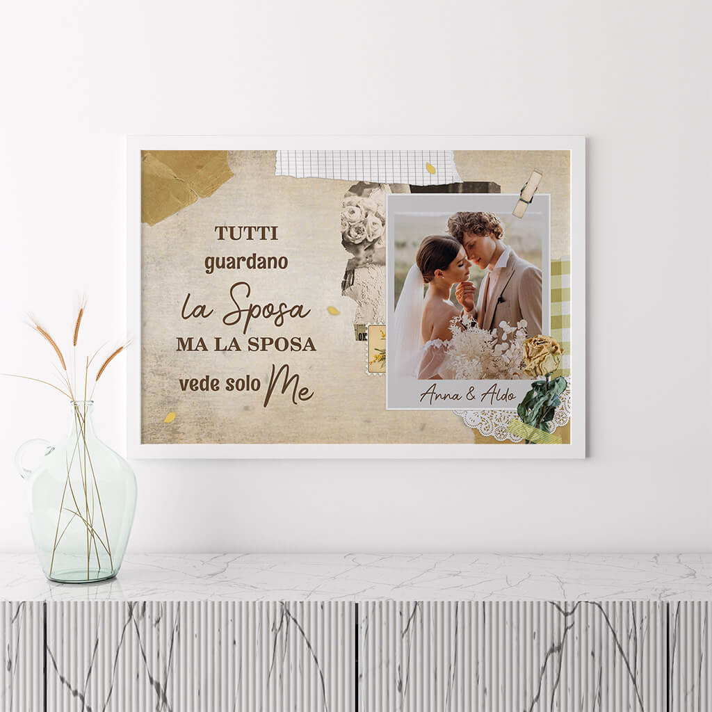 1088SO31 Regali personalizzati poster sposa sposo sposi