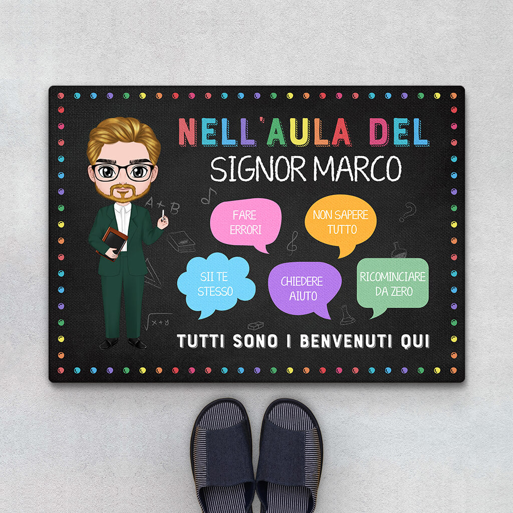 1110DOT1 Regali personalizzati zerbino aula insegnante