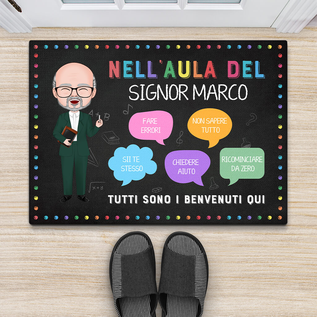 1110DOT2 Regali personalizzati zerbino aula insegnante