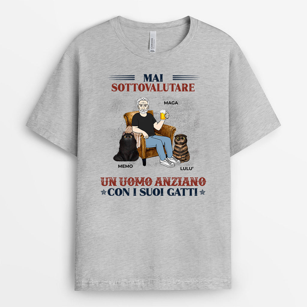 0138AOT2 Regali Caratteristici Magliette Gatti Amanti Uomo_b185138f 8c1e 4c0f b16a 62a81b03a71d