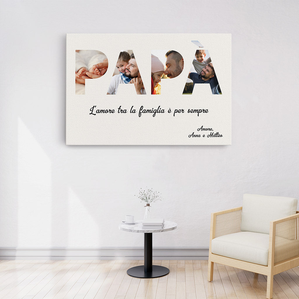 0423C240BOT3 Regali Personalizzato StampasuTela Testo Papa Foto_b12eef90 c310 4d1a 862c 73de175b692a