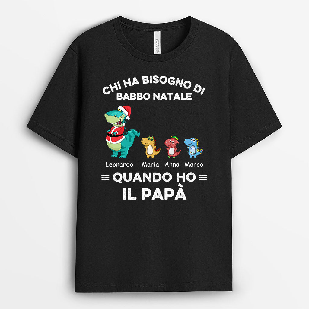 0583AOT2 Regali Personalizzati Magliette Dinosauro Nonno Papa Natale_eeec2658 310d 483c 89c2 23b1808573b2