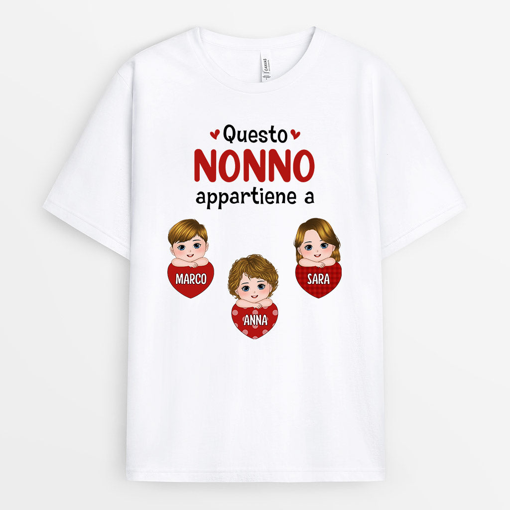 0696Aot1 Regali Caratteristici Magliette Cuori Nonno Papa_e3be086d eb4e 4112 9f86 4041a74c1698