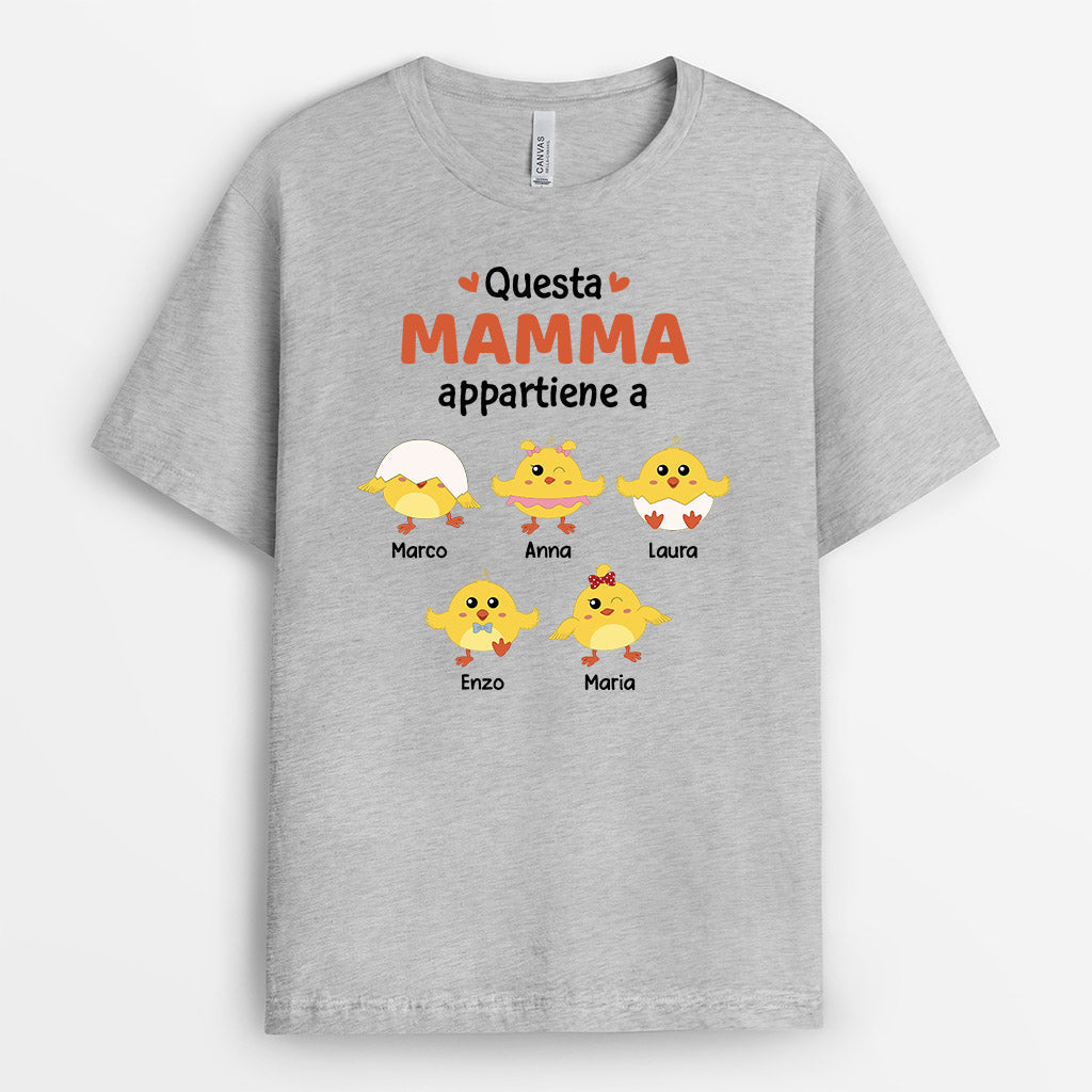 Questa Mamma/Nonna Appartiene A - Regali Personalizzati