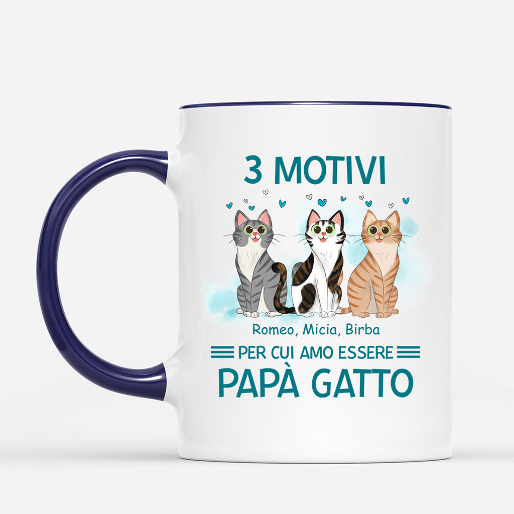 0758Mot1 Regali personalizzati tazza papa gatto amanti dei gatti_d501b97c 1df9 4008 a5ed d1a7deb1cd9c