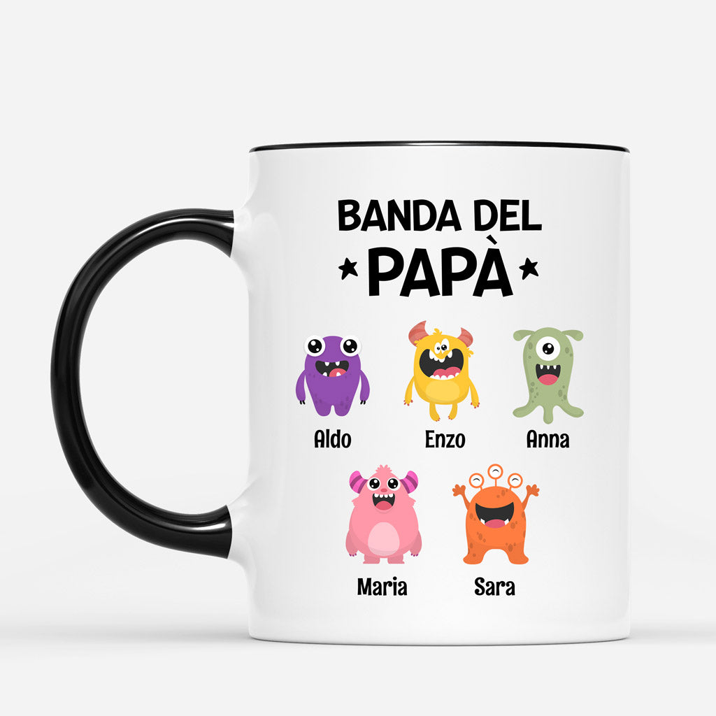0795MOT2 Regali personalizzati tazza la banda di papa nonno mostri papa nonno_a116cf10 f458 4541 9524 9c2f09b1138b