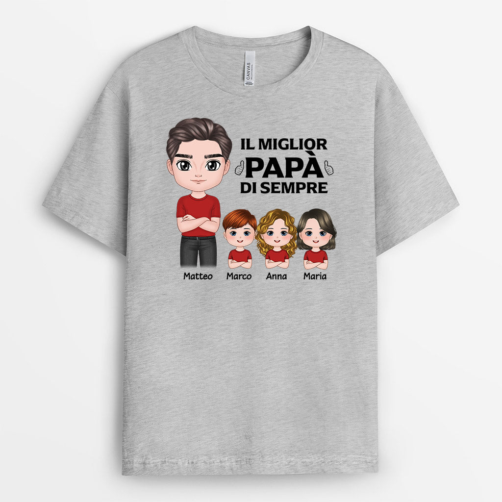 0824AOT2 Regali personalizzati magliette papa figli papa nonno_84278146 ad74 4f59 a036 c3fd1f7bb9bb