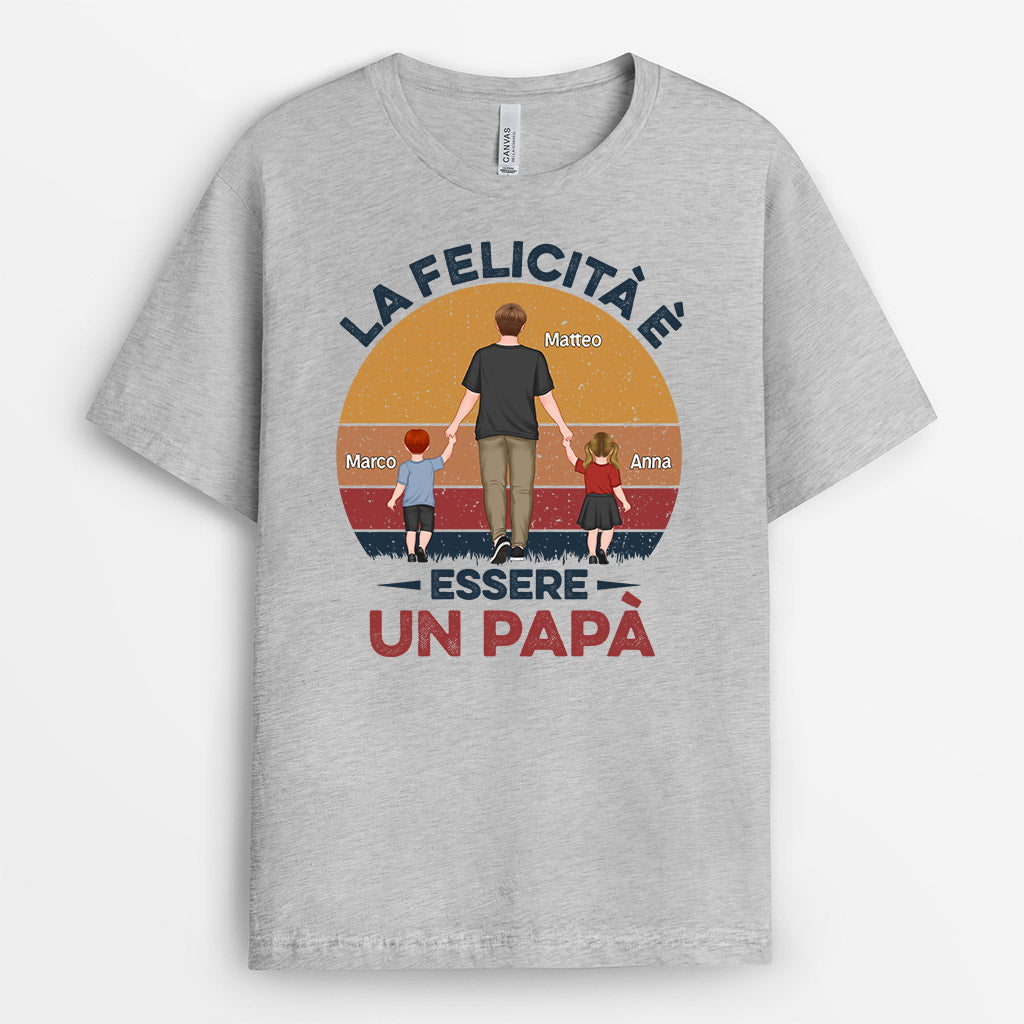 0828AOT2 Regali personalizzati magliette papa figli felicita papa_da2304e9 fbe6 4b98 856a 1c661c458686