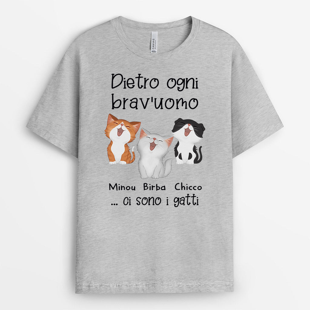 0839AOT2 Regali personalizzati maglietta uomo gatto amanti dei gatti_e59e7ea1 e6ae 40d8 87dc a422948c2bc6